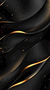 黑金质感流动线条背景图