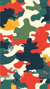 多彩抽象迷彩图案设计