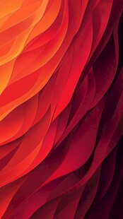 绚丽红橙渐变动感波浪纹理