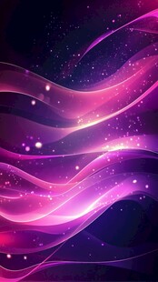 梦幻紫色流光波浪背景