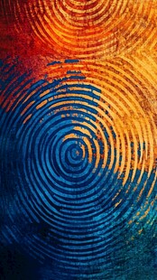 绚丽指纹纹理艺术图案