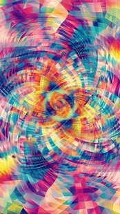 炫彩几何抽象动感图案