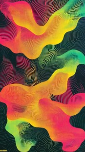绚丽多彩流体抽象艺术图案