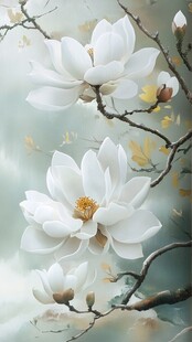 玉兰花绽放的诗意瞬间