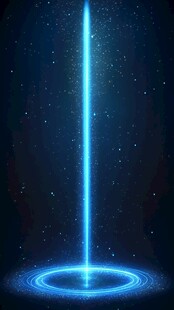 蓝色激光束科幻背景特效