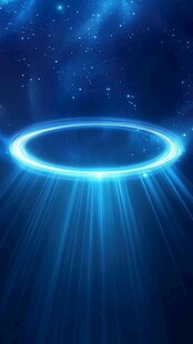 梦幻蓝光光环科技背景图