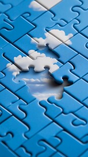 拼图中的天空奇幻景象