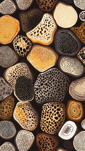 多彩孔洞纹理石头图案