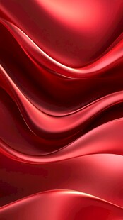 红色丝滑绸缎质感背景图
