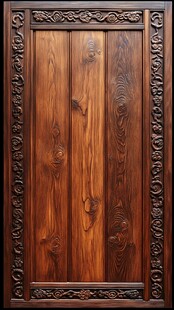 复古雕花实木门设计展示