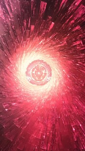 梦幻红色科技感漩涡背景