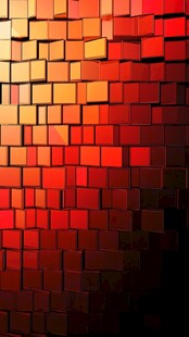 红色立体方块抽象背景