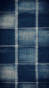 复古蓝白格纹布料纹理