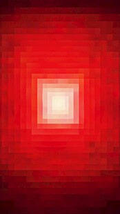 红色渐变方块抽象背景图