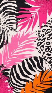 热带风情动植物图案印花