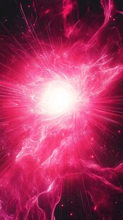 梦幻粉色宇宙能量爆发