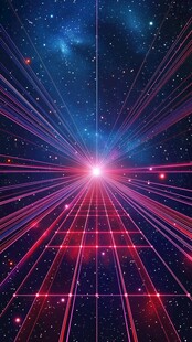 绚丽星际光线特效背景图