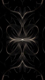 黑色对称抽象花纹图案