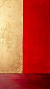 金红双色墙面背景展示