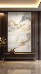 奢华大理石玄关装饰墙