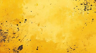 黄色泼墨风艺术背景图