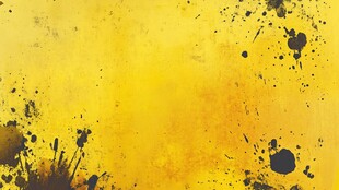 黄色泼墨风创意背景图