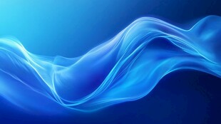 蓝色动感波浪背景图