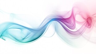 梦幻彩色烟雾曲线背景