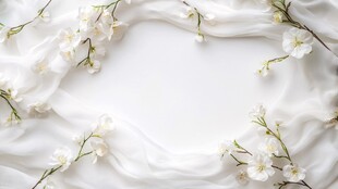 白花绕布营造优雅氛围