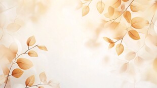秋日金黄叶片背景图