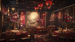 中式典雅宴会场景布置