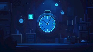 夜光时钟点亮静谧空间