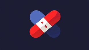 交叉药片图标设计