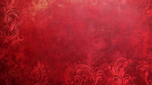 复古红色花纹背景图