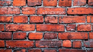 复古红砖墙纹理特写