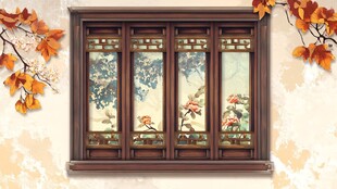 古典中式雕花窗棂美景