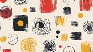 抽象手绘风几何图案背景