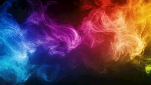 绚丽多彩烟雾特效背景