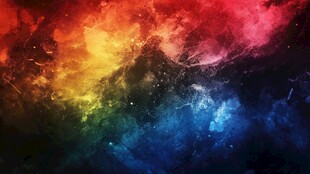 绚丽多彩星云梦幻背景