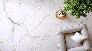 简约大理石空间绿植点缀