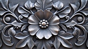 金属雕花装饰艺术图案