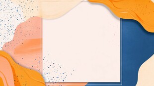 多彩流体边框空白背景图