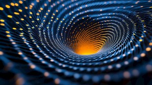 科技感漩涡光影艺术画面