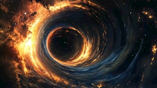 宇宙中的神秘黑洞漩涡