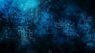科技感数字矩阵背景图