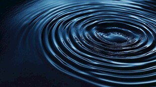 蓝色水波纹特写