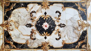 奢华大理石拼花地板图案