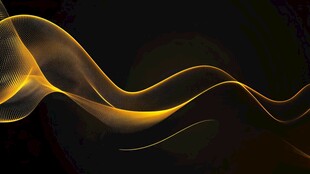 金色动感波浪抽象背景图