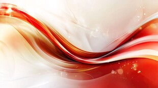 红色动感流线抽象背景图