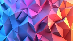 多彩立体几何多边形背景